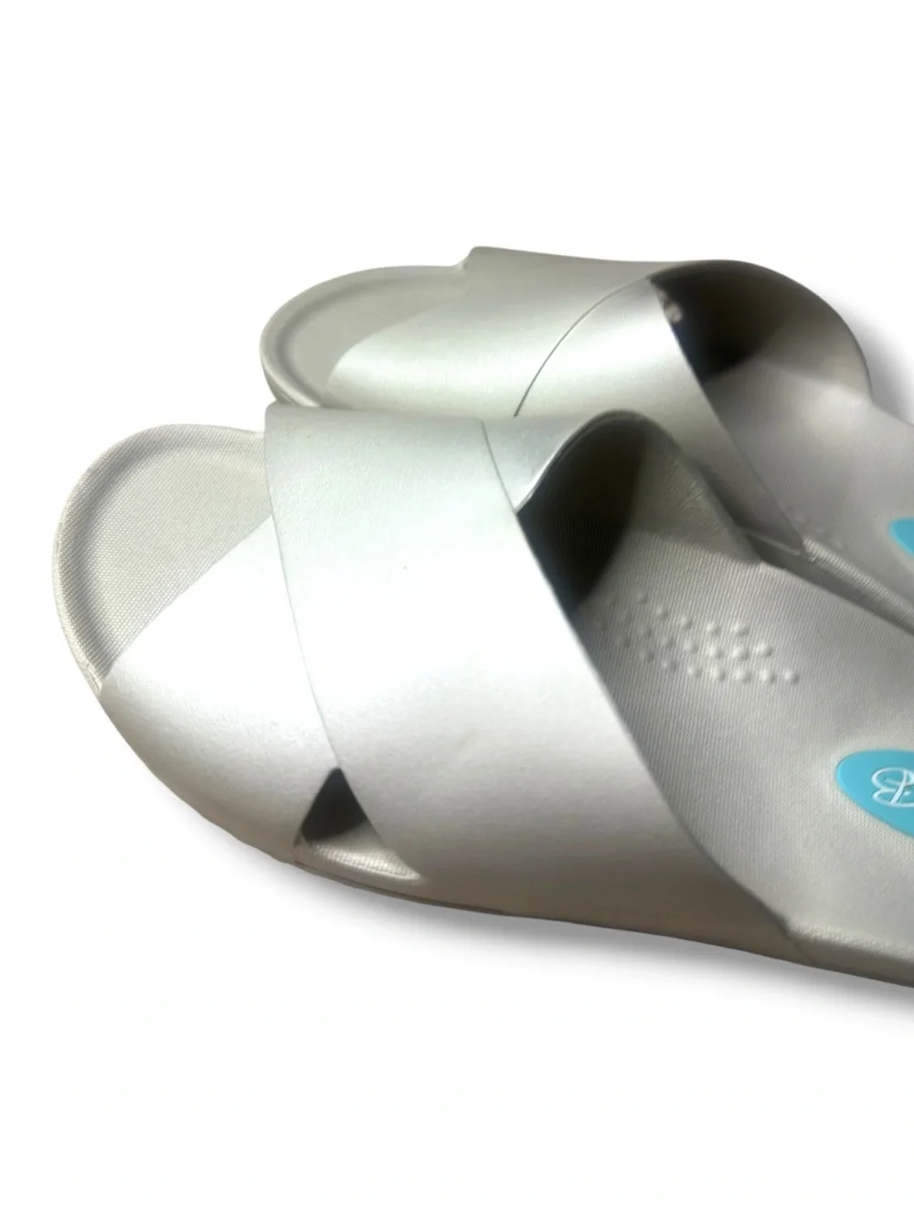 Oka-B Maxwell Slide Gray Women's Size S 7-8 Flip Flop Slides Made in USA Sandals